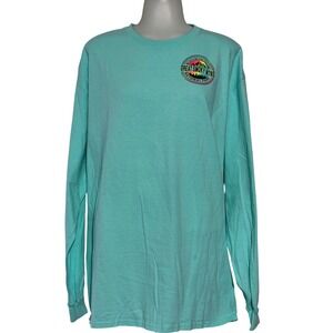 Delta Great Smoky Mountains National Park Long Sleeve T Shirt Mint Green XL NWOT